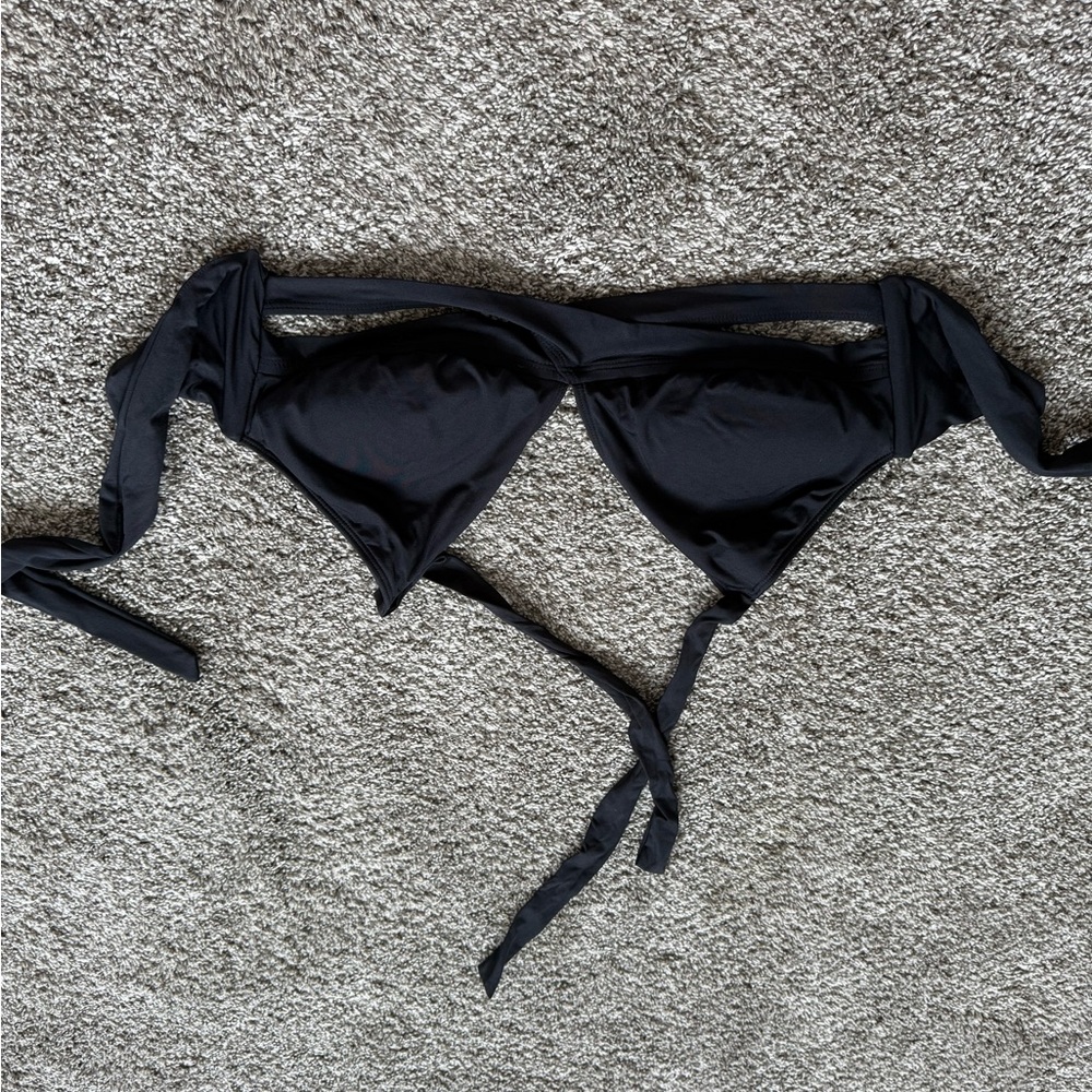 Kona Sol Elegant Black Bikini Top